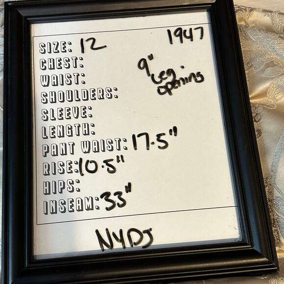 NYDJ Marilyn Straight Jeans Womens 12 Medium Wash Blue Stretch - Picture 5 of 5